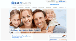 Desktop Screenshot of geauxsmiles.com